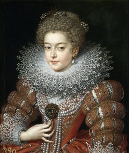 Portrait of Queen Elisabeth of France, Queen Consort of Spain