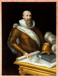 Portrait of the first Duke of Sully as Superintendent of Fortifications. Maximilian of Bethune, Duke of Sully by Frans II Pourbus