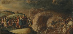 The Israelites Crossing of the Red Sea by Frans II the Younger (studio of) Francken
