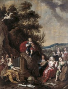 Muse concert with Apollo by Frans II the Younger Francken