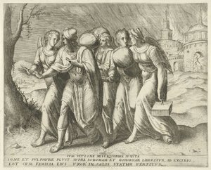 Lot Leaving Sodom (Cum ultione misericordia juncta, History of Lot)