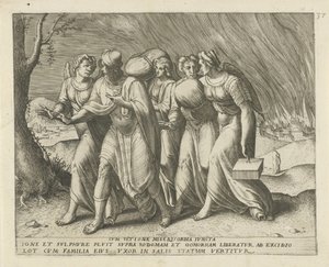 Lot Leaving Sodom from Cum Ultione Misericordia Juncta, History of Lot