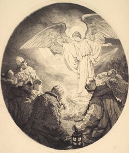 The Annunciation to the Shepherds by Frans Schwartz
