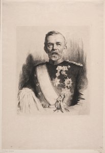Portrait of Major General L. Koefoed by Frans Schwartz