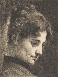 Profile Head of a Young Girl, Facing Right