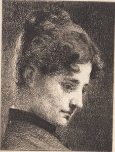 Profile Head of a Young Girl, Facing Right