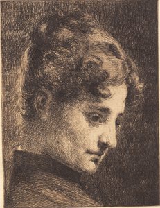 Profile Head of a Young Girl, Facing Right
