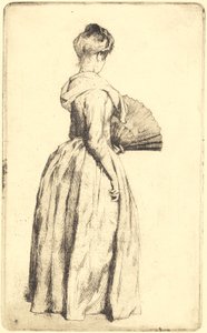 Standing Lady with a Fan