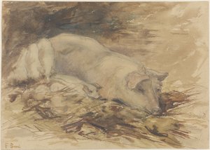 Sow with Piglets
