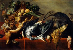 Still Life with an Ebony Chest by Frans Snyders or Snijders