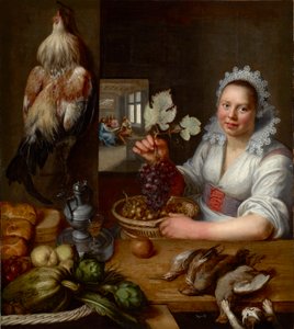 Kitchen Scene with Christ at Emmaus, by Frans Snyders (1579-1657)