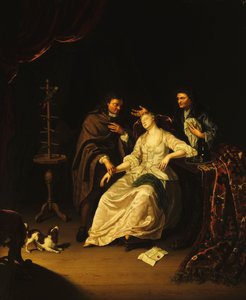 A Doctor Tending a Swooning Girl, 1713 by Frans van the Younger Mieris