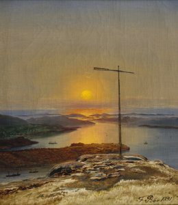 View from Sandviksfjellet, Bergen by Frants Diderik Boe