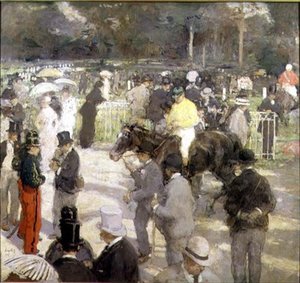 View of the paddock by Frantz Charlet
