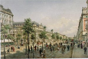 The Vienna Operahouse Shortly After Completion by Franz Alt