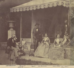 Group Portrait of the Antoine and Höusermann Families, 1850s-60s