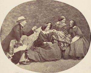 Mathias Höusermann, Marie Antoine, Elise Höusermann, and Pepe Wöss, 1850s-60s by Franz Antoine