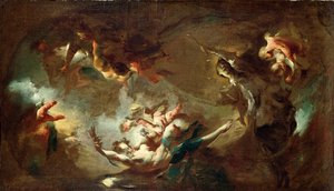 St. John Nepomuk Being Taken up to Heaven by Franz Anton Maulbertsch