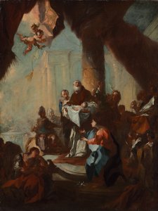 Study for The Presentation of Christ in the Temple for Saint Ulrich, Vienna by Franz Anton Maulbertsch
