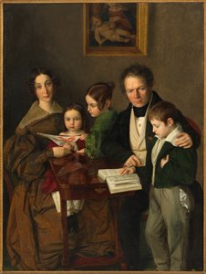 The composer Johann Baptist Gänsbacher and his family