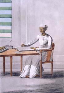 A Causto Clerkscribe, pub. 1808-12 by Franz Balthazar Solvyns