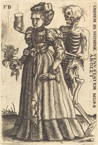 Woman and Death by Franz Brun