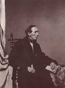 Hans Christian Andersen, Danish author by Franz Hanfstaengl
