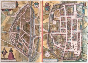 Chartres and Chateaudun, France by Franz Hogenberg