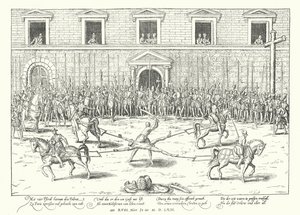 Execution of Jean de Poltrot for the Murder of Francis, Duke of Guise, Paris by Franz Hogenberg
