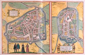 Franeker, Netherlands by Franz Hogenberg