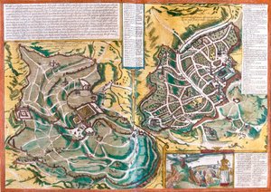 Map of Jerusalem (Hierosolymorum), Israel