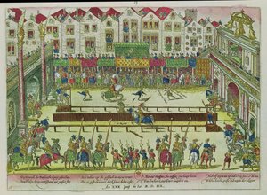 Tournament during which Henri II was injured by the Count of Montgomery and died ten days later