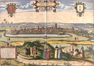 View of Dantzig (present-day Gdansk), Poland by Franz Hogenberg