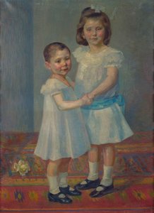Portrait of Two Children by Franz Jaschke
