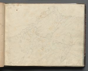 Album with Views of Rome and Surroundings, Landscape Studies, page 04a: "Cervera" by Franz Johann Heinrich Nadorp