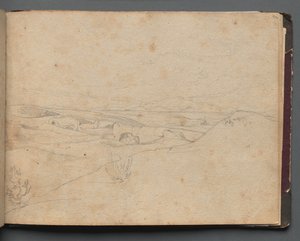 Album with Views of Rome and Surroundings, Landscape Studies, page 40a: Roman Landscape