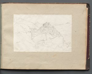 Album with Views of Rome and Surroundings, Landscape Studies, page 53a: Vivaro by Franz Johann Heinrich Nadorp