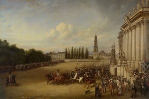 Parade in Potsdam in the Year 1817 by Franz Krüger