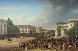 Parade on the Opernplatz in Berlin by Franz Krüger