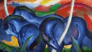 Big Blue Horses