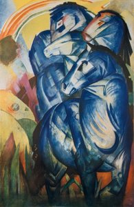 The Tower of Blue Horses by Franz Marc