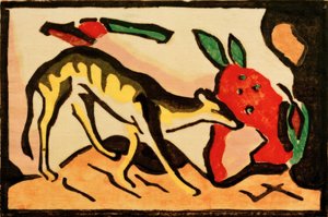 Mythical Creature by Franz Marc
