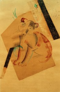 Dog in Anticipation by Franz Marc