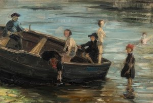 Children in a Boat. 1903 by Franz Marc