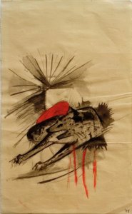 Lying Hyena (Lying Wolf) by Franz Marc