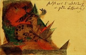 Lying Deer by Franz Marc