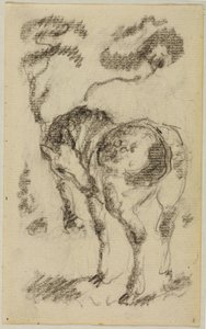 Standing Horse with Trees