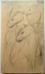 Tower of Blue Horses by Franz Marc
