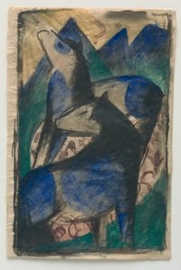 Two Blue Horses