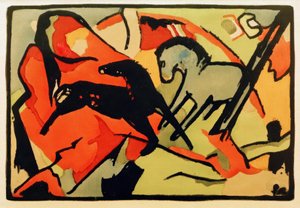 Two Horses by Franz Marc